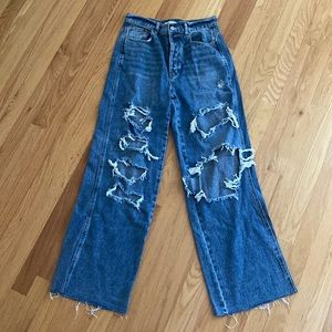 Pacsun Ripped Baggy Jean